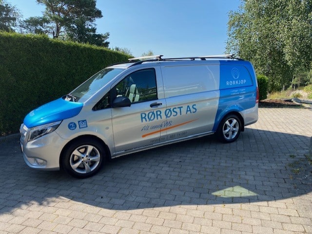 Rør Øst AS rørlegger bil